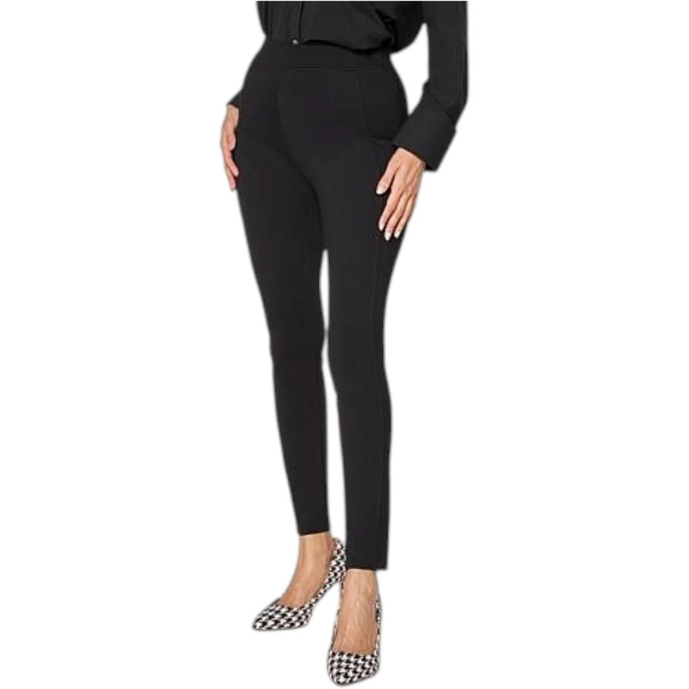 WynneCollection Women's 360stretch Legging w/ Seaming Black - Regular